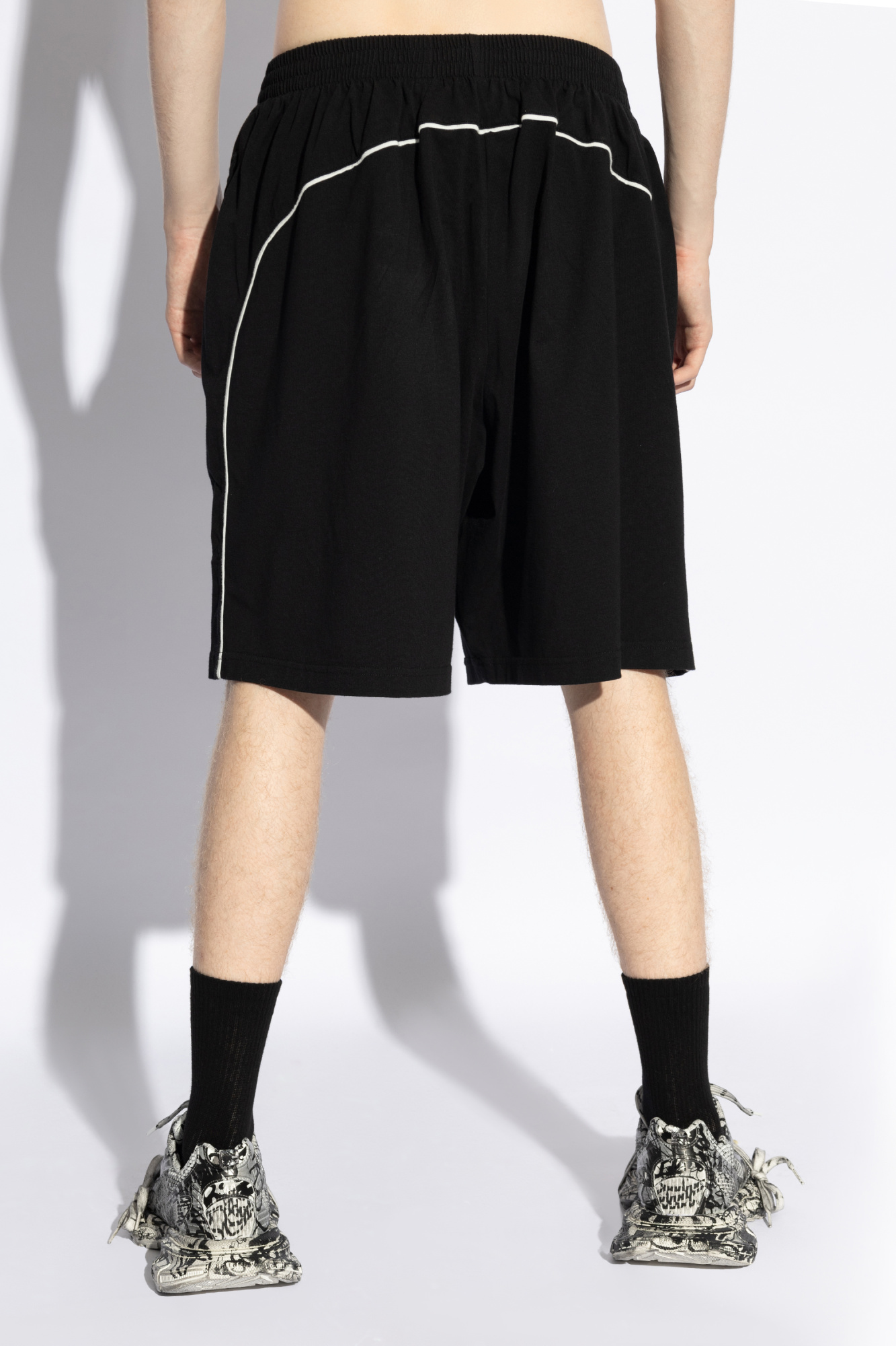 Black Logo Shorts Balenciaga - zimmermann the lovestruck